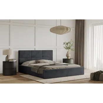 Postel Postel TIVOLI 160x200 tmavěšedá s úložným prostorem