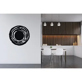 Samolepící dekorace Lepy.cz Samolepka na zeď Abstrakt - Kruh Velikost (šířka x výška): 45x45cm, Barevná varianta: Tmavě červená