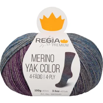 Příze REGIA PREMIUM Merino Yak Color 8515 (Ponožková příze REGIA PREMIUM Merino Yak Color Dragonfly)