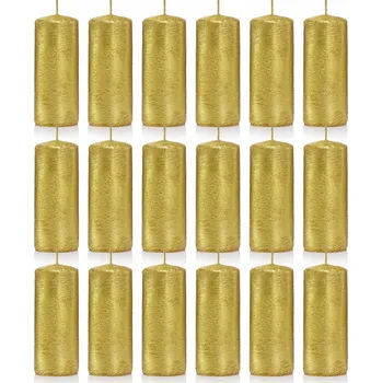 Svíčka Tradiční parafínová svíčka bez vůně Drobo 18 ks