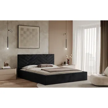Postel Postel TRIEST 140x200 černá s úložným prostorem