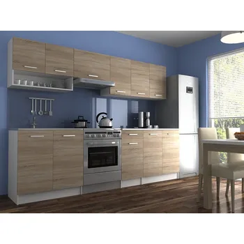 Kuchyňská linka Kuchyňská linka LUIZA II 260x200 - Sonoma