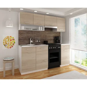 Kuchyňská linka Kuchyňská linka LUIZA II 180x120 - Sonoma