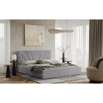 Postel Postel LATINA 140x200 světlešedá s úložným prostorem