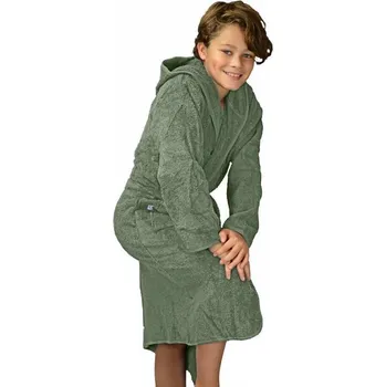 Chlapecké tričko A&R Dětský župan Boyzz & Girlzz s kapucí Barva: zelená mechová, Velikost: 152/164 AR021