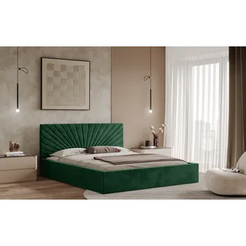Postel Postel BACOLI 120x200 zelená s úložným prostorem