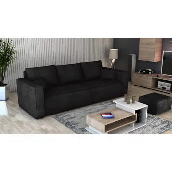 Pohovka Pohovka FIRE - černá - manšestr - LINCOLN 100