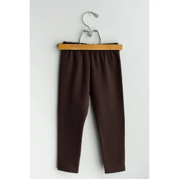 Dívčí legíny Dívčí oteplené legíny Lily Grey hnědé velikost: 152