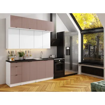 Kuchyňská skříňka Kuchyňská linka WALOS 180cm Kobe + bílá