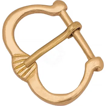 Karnevalový kostým House of Warfare Středověká mosazná přezka s mušlovým dekorem | 13.–15. století - Outlet