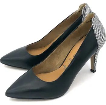 Dámské lodičky Dámské kožené lodičky 1/1-22445/23 Tamaris černá Barva: black, Velikost: 39