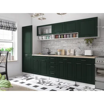 Kuchyňská linka Kuchyňská linka BIRGID 300cm - Green