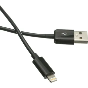 Prodlužovací kabel C-TECH USB 2.0 Lightning (IP5 a vyšší) nabíjecí a synchronizační kabel, 2m, černý