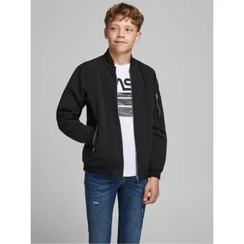 Chlapecká bunda Jack and Jones JJ Rush Bomber Jacket Black 9-10 let