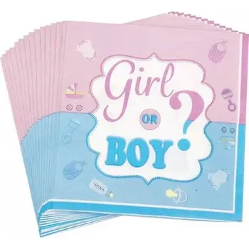 Papírový ubrousek Papírové ubrousky holka nebo kluk? Cakesicq