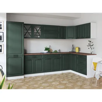 Kuchyňská linka Rohová kuchyňská linka SINGRID - Green