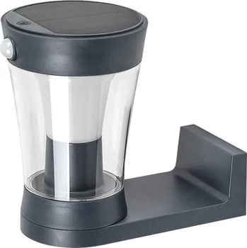 Venkovní osvětlení Antracitové fasádní solární LED svítidlo s pohybovým čidlem Angers 3W IP54 - Rabalux - 77037 - 77037