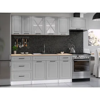 Kuchyňská linka Kuchyňská linka MARGID 240cm - Popel