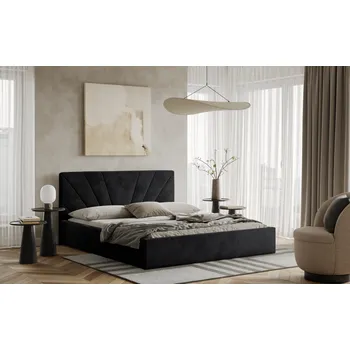 Postel Postel LATINA 140x200 černá s úložným prostorem