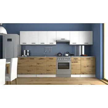 Kuchyňská linka Kuchyňská linka LUIZA 320x260 - Bílá + artisan