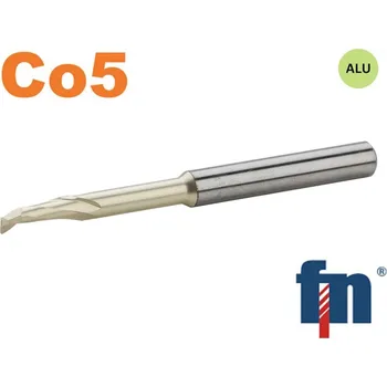 Příslušenství k frézce Fréza válcová čelní 4x16x80mm 1bř. HSSCo5 ZrN , 1 zub přes střed , typ W 101405.040 ZrN