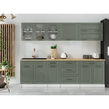 Kuchyňská linka Kuchyňská linka TURID 260cm - Olive