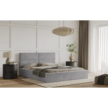 Postel Postel WASTO 180x200 světlešedá s úložným prostorem