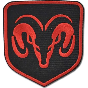 Nášivka Nášivka Dodge RAM black logo 8 cm x 7,5 cm