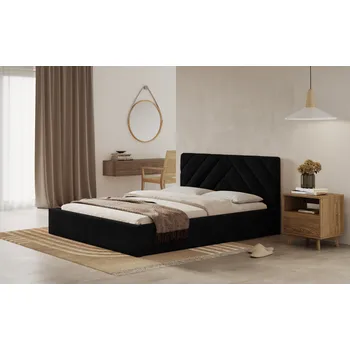 Postel Postel PRATO 140x200 černá s úložným prostorem