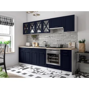 Kuchyňská linka Kuchyňská linka GERTRID 260cm - Marine blue