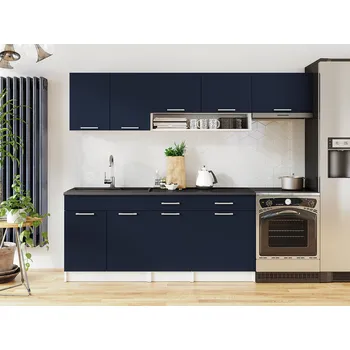 Kuchyňská linka Kuchyňská linka VIVIEN 240cm - Marine blue