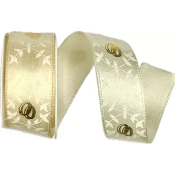 Stuha Stuha svatební saténová FOREVER krémová 25mm x 2m (14,-Kč/m) (Stuha svatební saténová, jednostranný potisk)