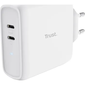 Mobilní telefon Nabíječka do sítě Trust MAXO 65W 2P USB-C CHARGER, bílá