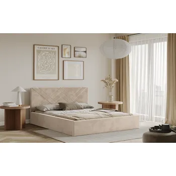 Postel Postel PADWA 160x200 béžová s úložným prostorem