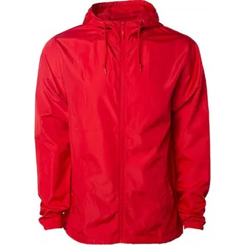 Pánská větrovka Independent Pánská lehká voděodolná větrovka s vysokým límcem Barva: červená klasická, Velikost: XXL NP700