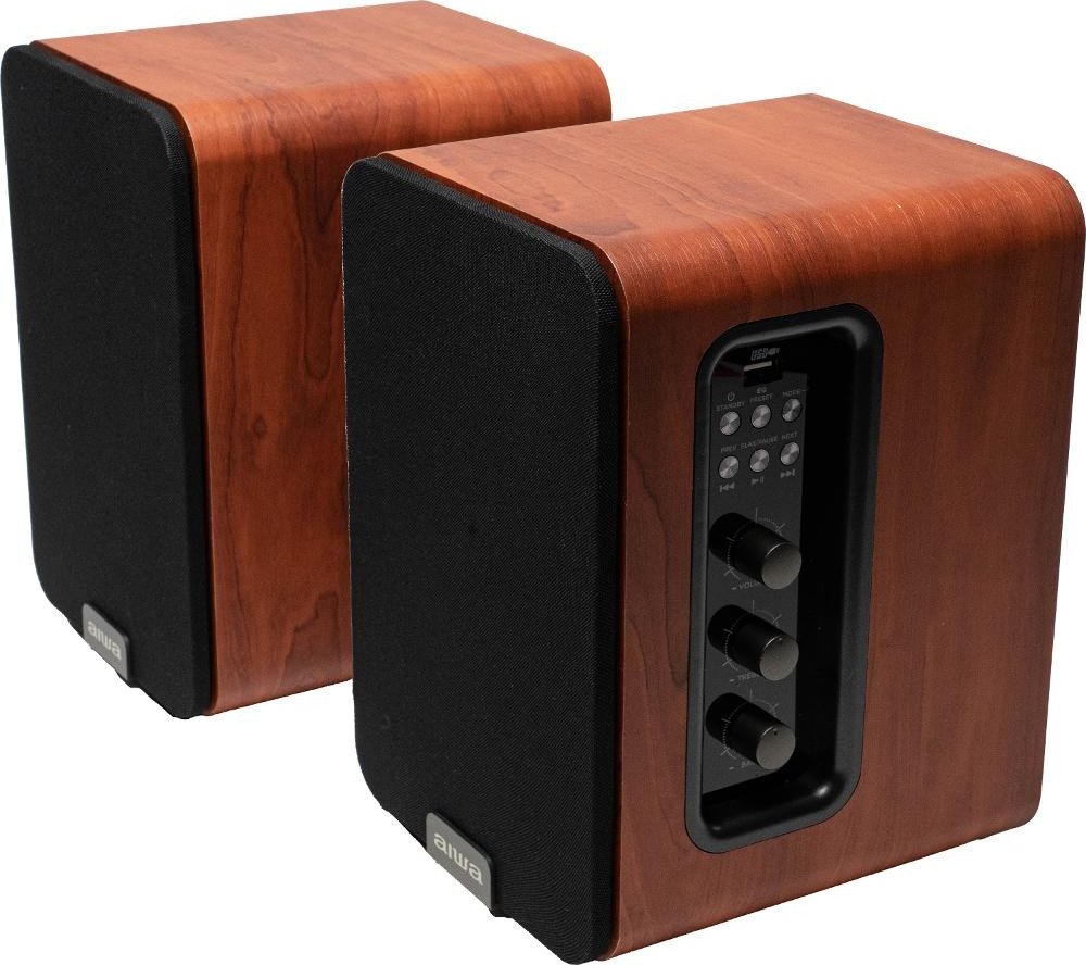 Aiwa Sp-a200 Madera - 50w - Sistema De Altavoces De Alta Fidelidad