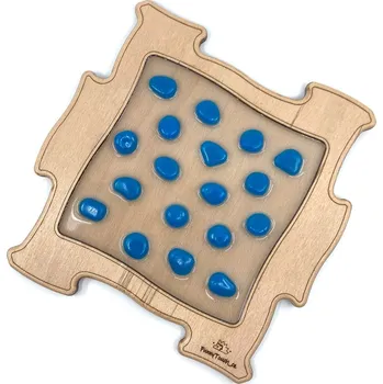 Dřevěné puzzle FunnyTouch - Modré kameny, Transparent