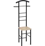 Němý sluha GLEN — černá / světlé dřevo Autronic