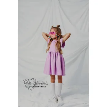 Dívčí šaty Dívčí šaty Bella lila velikost: 116