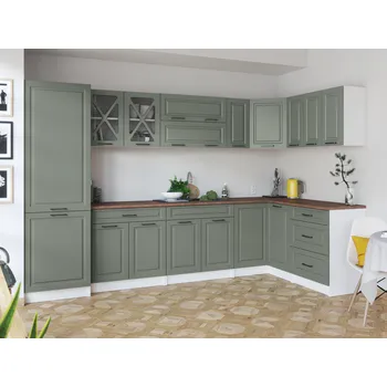 Kuchyňská linka Rohová kuchyňská linka SINGRID - Olive