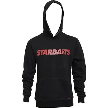 Rybářské oblečení Mikina Starbaits Black Red Velikost L