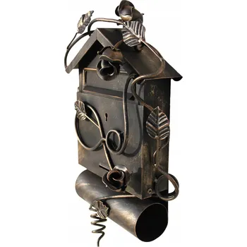 Poštovní schránka Poštovní schránka ruční výroby s držákem na noviny Roman zlatá