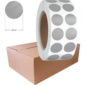 Fixační kolečka stříbrná 30 mm - 20.000 ks (Fixační kolečka Duck Tape stříbrná 30 mm)