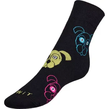 Bellatex Ponožky dětské Pes, černá