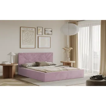 Postel Postel PADWA 160x200 růžová s úložným prostorem