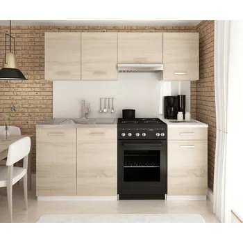 Kuchyňská linka Kuchyňská linka LUIZA 180x120 - Sonoma