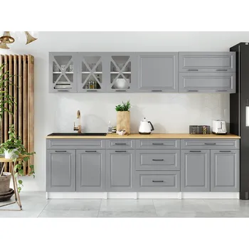 Kuchyňská linka Kuchyňská linka TURID 260cm - Popel