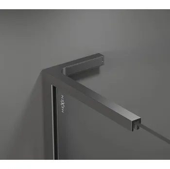 Mexen Kioto, profilová lišta typ L pro Walk-In sprchové zástěny, levá/pravá, grafitová, 800-03-95