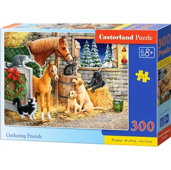 Puzzle Castorland 300 dílků - Setkání přátel ve stáji
