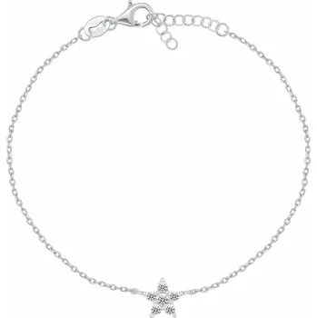 Náramek Brilio Silver Stříbrný náramek pro ženy Třpytivá hvězda BRC185W + 2 měsíce na vrácení zboží